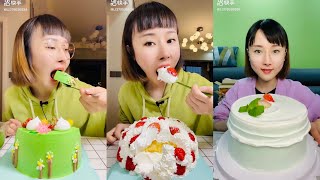 ASMR Special of LI379526534 Eating CREAMY CAKES 먹방  饮食表演  การแสดงการกิน 食事ショー [upl. by Nelac]