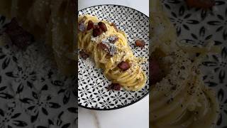 Spaghetti Carbonara 🇮🇹 recipe in description [upl. by Merrow]