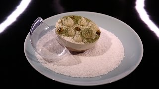 Verrine au marron passion et the vert matcha façon « tiramisu » par Christophe Michalak DPDC [upl. by Ellennaj]