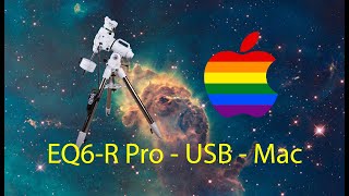 EQ6R Pro How to connect and control it by usb with a Mac computer [upl. by Ahtikal]