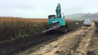 Kobelco ED160 Blade Runner Demo NZ [upl. by Torbert410]