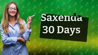 What happens to Saxenda after 30 days [upl. by Deerc]