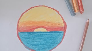 impressionism art tutorial oil pastels [upl. by Georgianne983]