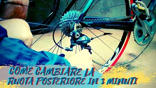 Come cambiare e sostituire la ruota posteriore della bici [upl. by Seline]