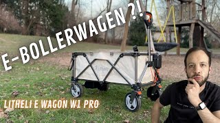 Elektro Bollerwagen mit Motor  Litheli E Wagon Review [upl. by Inaluahek]