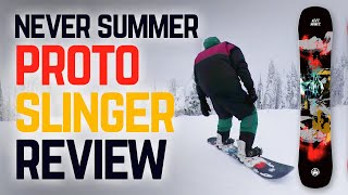 Never Summer Proto Slinger Snowboard Review [upl. by Riancho349]