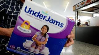 Pampers UnderJams Bedtime Underwear LXL for girls package opening [upl. by Priebe]