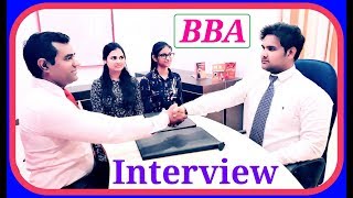 BBA interview questions and answers  BBA Interview  Management Interview  PD Classes [upl. by Trish869]