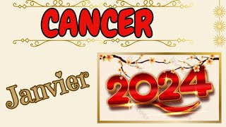 ♋Tirage CANCER horoscope janvier 2024 Vous allez vous faire plaisir Canalisez votre passion💌 [upl. by Wagstaff]