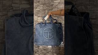 denim telfar bag unboxing telfar luxurybag [upl. by Alema308]