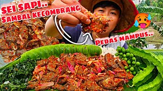 SUMPAH ENAK BANGET SEI SAPI SAMBAL KECOMBRANG  🤤🤤 [upl. by Cynthie]