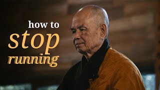 Stop Running  Teaching by Thich Nhat Hanh [upl. by Cirederf]