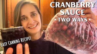 MakeAhead Thanksgiving Side  EASY Cranberry Sauce Canning Recipe [upl. by Arracat836]