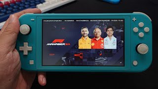 F1 Manager 2024 On Nintendo Switch Lite [upl. by Ynaffyt]