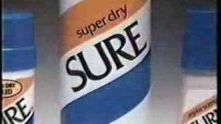 Sure Deodorant Commercial from the 80s [upl. by Ailemac]