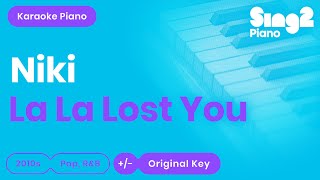 NIKI  La La Lost You Piano Karaoke [upl. by Kruse747]