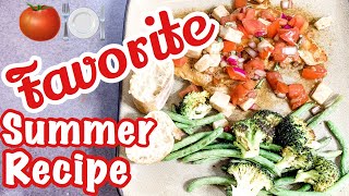 GRILLED BRUSCHETTA CHICKEN  MY FAVORITE SUMMER RECIPE  Skinnytaste Recipe [upl. by Arikihs457]