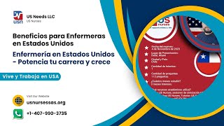 👩🏽‍⚕️ ENFERMERIA EN ESTADOS UNIDOS 🟢 ¿Qué BENEFICIOS hay para Enfermeras en USA ✔️REQUISITOS [upl. by Dutch]