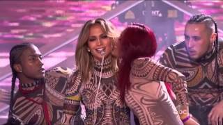 Jennifer Lopez Pop Medley AMAs 2015 Full Performance [upl. by Ailero]