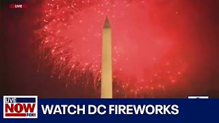 WATCH July Fourth DC fireworks show over Washington Monument  LiveNOW from FOX [upl. by Aiuqes]