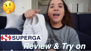 REVIEW OF THE SUPERGA COTU CLASSIC SNEAKERS  TRY ON 👟 [upl. by Clerc]