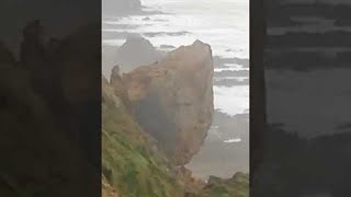 Cliffside Collapses in Cornwall  ViralHog [upl. by Egroej739]