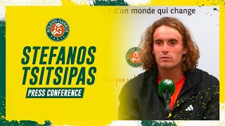 Stefanos Tsitsipas Press Conference after Round 4  RolandGarros 2023 [upl. by Hume]