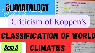 Criticism of Koppens world climate classificationevaluation of Koppens climate classification [upl. by Raul]