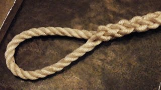 quotEasy To Followquot  How To Tie An Eye Splice In 3 Strand Rope [upl. by Guevara]