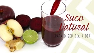 SUCO DETOX DE BETERRABA MAÇÃ E LIMÃO  Mamãe Vida Saudável [upl. by Assilim]