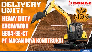 DELIVERY BOMAC HEAVY DUTY EXCAVATOR BE849ECT MENUJU PT MACAN DAYA KONSTRUKSI [upl. by Ainat]