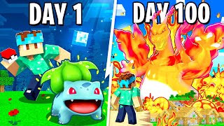 I Spent 100 DAYS in Minecraft PIXELMON Pokémon Mod [upl. by Dymoke55]