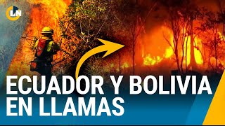 El más grande incendio forestal arrasa en Ecuador y Bolivia [upl. by Arok117]