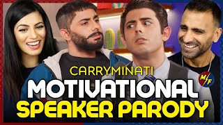 MOTIVATIONAL SPEAKER PARODY  CARRYMINATI  REACTION [upl. by Laundes]