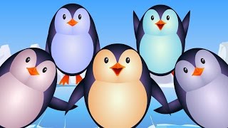 Five Little Penguins  Nursery Rhyme Cartoons For Toddlers  Videos For Children by Kids Tv [upl. by Ansela]