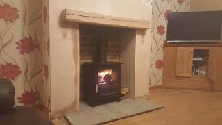 How to install a Charnwood C5 wood burning stove Bromsgrove [upl. by Rosalinda]