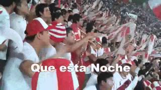 La Blanquirroja  Ohh Vamos Peruanos que esta noche tenemos que ganar Letra [upl. by Male20]