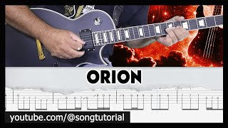 Metallica  Orion  TAB  Guitar Cover  Lesson [upl. by Navlys94]