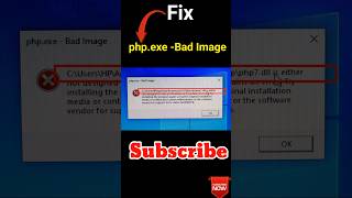 How to fix phpexebad image easily shorts shortsfeed shortsviral shortsvideo shortfeed [upl. by Harima]