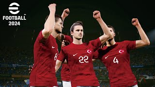 eFootball 2024  Turkey vs Uruguay  Gameplay  Steam PC [upl. by Wolliw47]