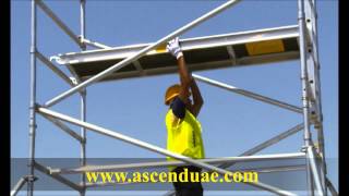 Dismantling Double Width Scaffold Tower [upl. by Lachance]