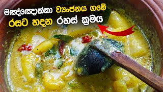 මඤ්ඤොක්කා ව්‍යංජනය Cassava Curry  Manyokka Curry Recipe asmrcooking [upl. by Gabriellia]