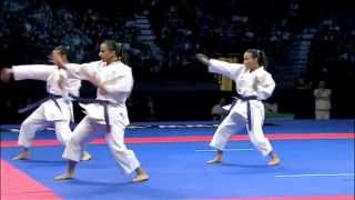 Karate Female Team Kata Bronze Medal  Serbia vs Italy  WKF World Championships Belgrade 2010 22 [upl. by Jowett245]