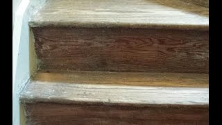 Staircase Makeover Part II  stripping  sanding [upl. by Ellimahs]