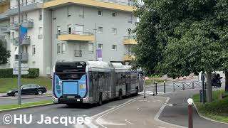 IDFM — Île de France Urbino IV 18 CNG 9539  Urbanway 18 CNG 232090  Lion’s City 12G EH 7472 [upl. by Ennayd706]