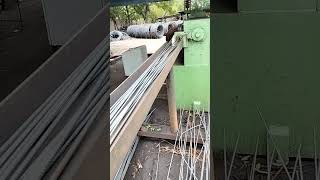 Reinforcement Steel  Decoiling  To make Straight Bar [upl. by Maible]