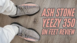 Adidas Yeezy Boost 350 v2 Ash Stone On Feet Review GW0089 [upl. by Mcquillin311]