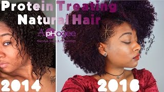 How To amp Best Protein Treatment for Natural Hair  Transformation Pics  ApHogee [upl. by Nomsed924]