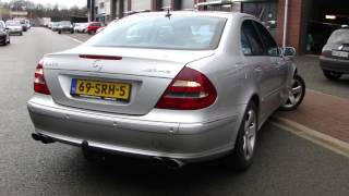 MERCEDES W211 E400 CDI DUPLEX EXHAUST SOUND UITLAAT SPORTUITLAAT by WWW MAXIPERFORMANCE NL [upl. by Goulet]