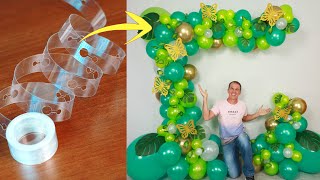 COMO HACER UN ARCO DE GLOBOS  decoracion cumpleaños  guirnalda de globos  gustavo gg [upl. by Ramyar]